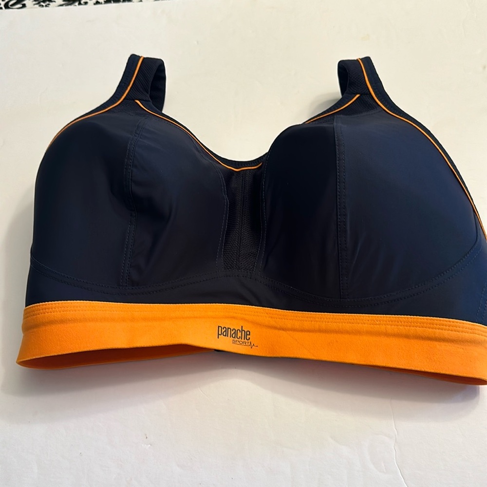 Panache Black and Orange Sports Bra